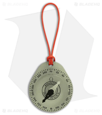 Brunton Glowing Compass W/ Lanyard String Orange 1 Brunton Glowing Compass W/ Lanyard String Orange