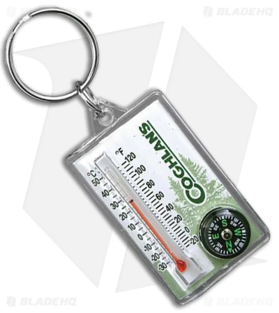 Coghlans Coghlan's Zipper Pull Thermometer/Compass 1 Coghlans Coghlan's Zipper Pull Thermometer/Compass