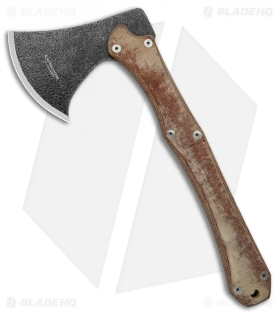 Condor Mountain Pass Axe Micarta W/ Leather Sheath 1 Condor Mountain Pass Axe Micarta W/ Leather Sheath