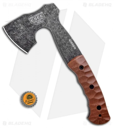 ESEE Gibson Axe Sculpted Micarta - Stonewashed Black Oxide 3 ESEE Gibson Axe Sculpted Micarta - Stonewashed Black Oxide - Image 3