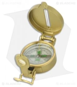 Explorer Engineer Directional Enclosed Compass W/ Magnifying Glass Gold