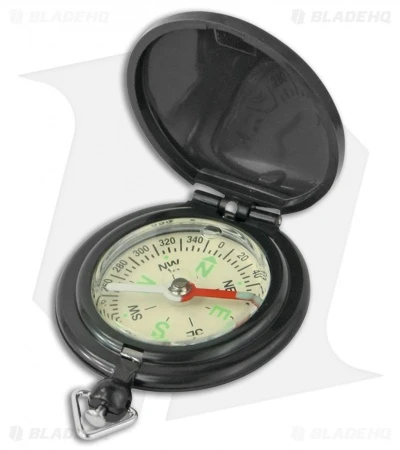 Explorer Guide Folding Compass W/ Keychain Loop Black 1 Explorer Guide Folding Compass W/ Keychain Loop Black