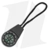 Explorer Zipper Pull Compass W/ Lanyard Black 1"