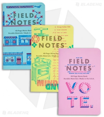 Field Notes Memo Ruled 3-Pack - United States Of Letterpress FNC-48c 1 Field Notes Memo Ruled 3-Pack - United States Of Letterpress FNC-48c