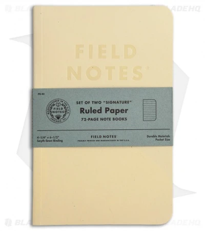 Field Notes Signature Sketch Book 2-Pack Ruled (Cream) FN-43 1 Field Notes Signature Sketch Book 2-Pack Ruled (Cream) FN-43