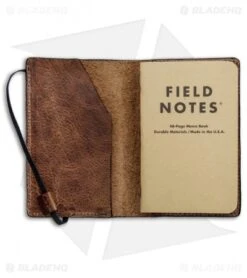Greg Stevens Design Field Notes Leather Cover W/ 3 Notebooks 7 Greg Stevens Design Field Notes Leather Cover W/ 3 Notebooks -Knives And Tools Greg Stevens Design Field Notes Leather Cover 3 Notebooks BHQ 81282 jr open front