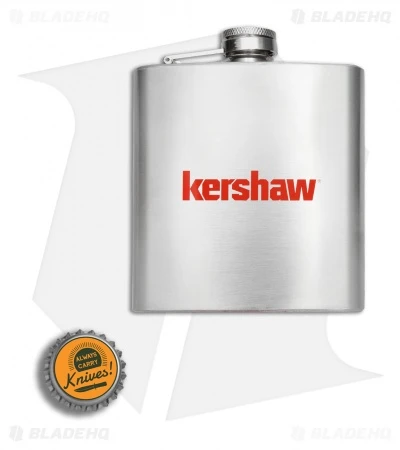 Kershaw 6 Oz. Stainless Steel Flask 2 Kershaw 6 Oz. Stainless Steel Flask - Image 2