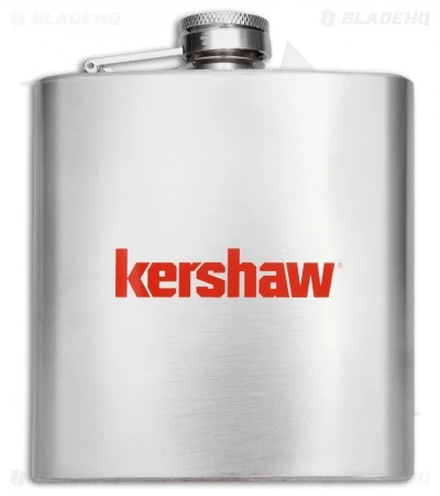 Kershaw 6 Oz. Stainless Steel Flask 1 Kershaw 6 Oz. Stainless Steel Flask