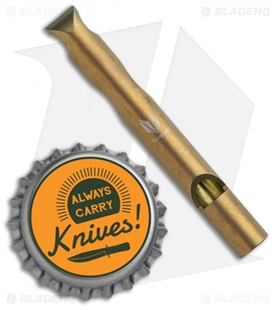 Kizer Siren 1 EDC Whistle Bottle Opener Keychain - Gold Ti 3 Kizer Siren 1 EDC Whistle Bottle Opener Keychain - Gold Ti - Image 3