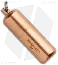 Maratac Copper Combo Set With Copper Peanut Lighter 3 Copper Clutch And Lanyard