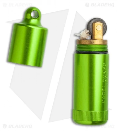 Maratac Gloss Green Aluminum Peanut Lighter XL 2 Maratac Gloss Green Aluminum Peanut Lighter XL - Image 2