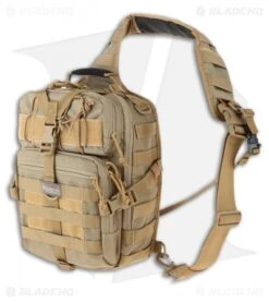 Maxpedition Malaga Gearslinger Khaki Shoulder Pack Hydration Bag 0423K
