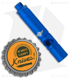 Olight Emergency Titanium Whistle - Blue 5 Olight Emergency Titanium Whistle - Blue -Knives And Tools Olight Emergency Ti Whistle Blue BHQ 177225 jr bottlecap
