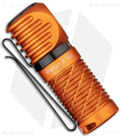 Olight Perun 2 Mini Rechargeable Flashlight Cool LED Orange (1100 Lumens) 9 Olight Perun 2 Mini Rechargeable Flashlight Cool LED Orange (1100 Lumens) -Knives And Tools Olight Perun 2 Mini Rechargeable Flashlight Cool LED Orange 1100 Lumens BHQ 178785 jr side