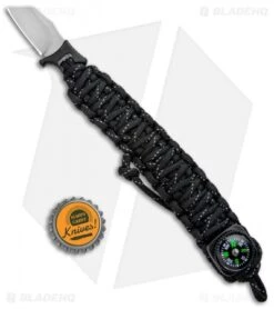 Outdoor Edge ParaSpark Survival Bracelet Knife Black (1.37" Stonewash) -Knives And Tools Outdoor Edge ParaSpark Survival Bracelet Black SW OEPSK90C BHQ 100434 jr bottlecap
