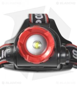 Police Security Elite Lookout Headlamp Red/Black (970 Lumens) 98070 7 Police Security Elite Lookout Headlamp Red/Black (970 Lumens) 98070 -Knives And Tools Police Security Lookout Headlamp BHQ 116126 jr front