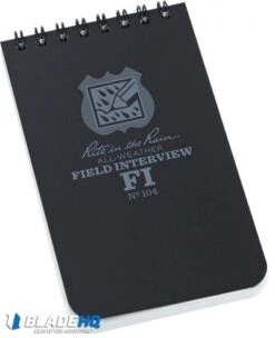 Rite In The Rain Top Bound 3" X 5" Police Field Interview Notebook (Black) 11 Rite In The Rain Top Bound 3" X 5" Police Field Interview Notebook (Black) -Knives And Tools RITR104