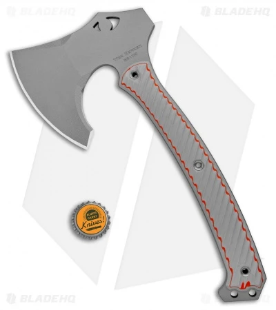 RMJ Tactical Weezerker 13" Tomahawk Layered Gray/Orange G10 (Tungsten Cerakote) 3 RMJ Tactical Weezerker 13" Tomahawk Layered Gray/Orange G10 (Tungsten Cerakote) - Image 3