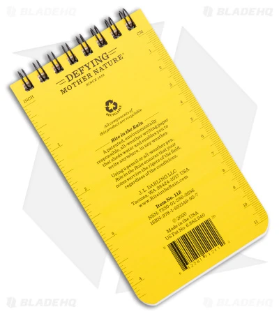Rite In The Rain EMS Vital Stats Top Bound 3" X 5" All-Weather Notebook (Yellow) 2 Rite In The Rain EMS Vital Stats Top Bound 3" X 5" All-Weather Notebook (Yellow) - Image 2