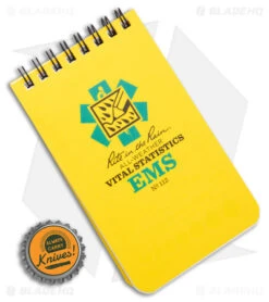 Rite In The Rain EMS Vital Stats Top Bound 3" X 5" All-Weather Notebook (Yellow) 7 Rite In The Rain EMS Vital Stats Top Bound 3" X 5" All-Weather Notebook (Yellow) -Knives And Tools Rite in the Rain EMS Vital Stats 3x5 BHQ 60810 jr bottlecap