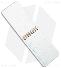 Rite In The Rain EMS Vital Stats Top Bound 3" X 5" All-Weather Notebook (Yellow) 6 Rite In The Rain EMS Vital Stats Top Bound 3" X 5" All-Weather Notebook (Yellow) -Knives And Tools Rite in the Rain EMS Vital Stats 3x5 BHQ 60810 jr open