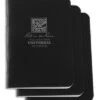 Rite In The Rain Mini Stapled 3.25" X 4.625" Notebook 3-Pack (Black)