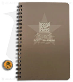 Rite In The Rain Side Spiral 4.88" X 7" ACFT Physical Fitness Journal (Brown) 5 Rite In The Rain Side Spiral 4.88" X 7" ACFT Physical Fitness Journal (Brown) -Knives And Tools Rite in the rain ACFT Physical Fitness Journal BHQ 124951 td size