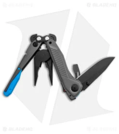 SOG Flash MT 7-in-1 Multi-Tool (Urban Gray/Cyan) -Knives And Tools SOG Flash MT 7 in 1 Multi Tool Urban Gray Cyan BHQ 140876 jr open