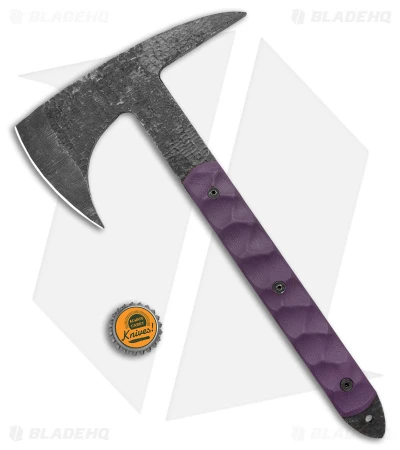 Stroup Knives Tomahawk Spike Purple G-10 W/ Kydex Sheath 5 Stroup Knives Tomahawk Spike Purple G-10 W/ Kydex Sheath - Image 5