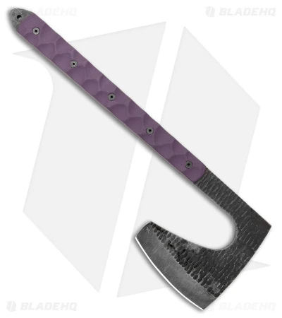 Stroup Knives Viking Axe Purple G-10 W/ Kydex Sheath 2 Stroup Knives Viking Axe Purple G-10 W/ Kydex Sheath - Image 2