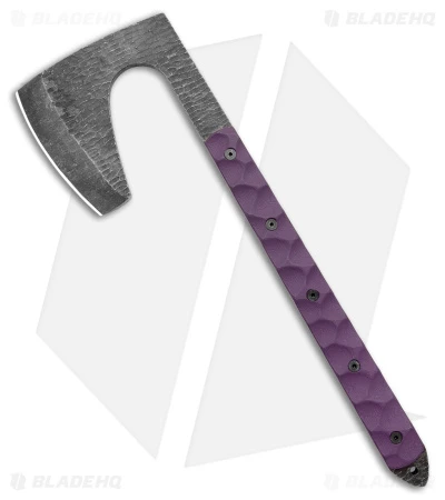 Stroup Knives Viking Axe Purple G-10 W/ Kydex Sheath 1 Stroup Knives Viking Axe Purple G-10 W/ Kydex Sheath