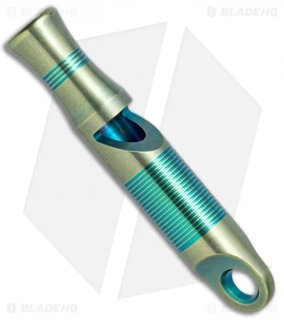 WE Knife Co. 120dB Titanium Whistle Green A-05C 1 WE Knife Co. 120dB Titanium Whistle Green A-05C