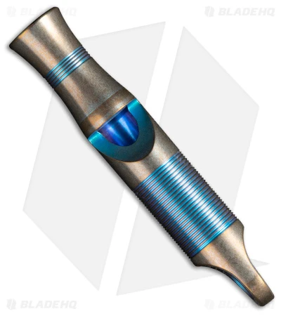 WE Knife Co. 120dB Titanium Whistle Blue Ti W/ Brown Paracord A-05BP 2 WE Knife Co. 120dB Titanium Whistle Blue Ti W/ Brown Paracord A-05BP - Image 2