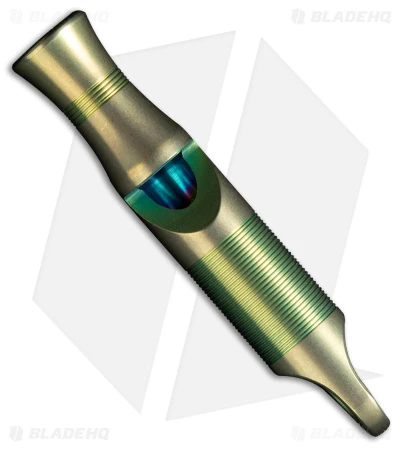 WE Knife Co. 120dB Titanium Whistle Green W/ Brown Paracord A-05CP 2 WE Knife Co. 120dB Titanium Whistle Green W/ Brown Paracord A-05CP - Image 2