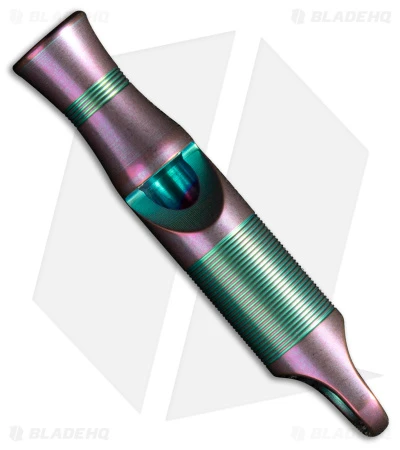 WE Knife Co. 120dB Titanium Whistle Purple W/ Brown Paracord A-05AP 2 WE Knife Co. 120dB Titanium Whistle Purple W/ Brown Paracord A-05AP - Image 2