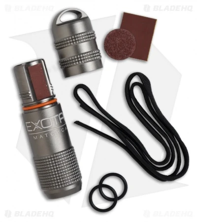 Exotac MATCHCAP Survival Matchcase & Striker Waterproof Fire Starter (Gunmetal) 2 Exotac MATCHCAP Survival Matchcase & Striker Waterproof Fire Starter (Gunmetal) - Image 2