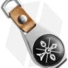 Explorer Keyring Compass W/ Leather Strap