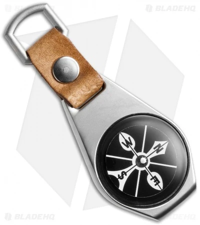 Explorer Keyring Compass W/ Leather Strap 1 Explorer Keyring Compass W/ Leather Strap