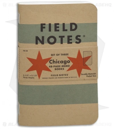 Field Notes Memo Graph 3-Pack Chicago Edition (Brown) FN-28 2 Field Notes Memo Graph 3-Pack Chicago Edition (Brown) FN-28 - Image 2