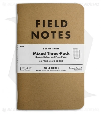 Field Notes Memo Mixed 3-Pack - Original Cover - (Brown) FN-04 1 Field Notes Memo Mixed 3-Pack - Original Cover - (Brown) FN-04
