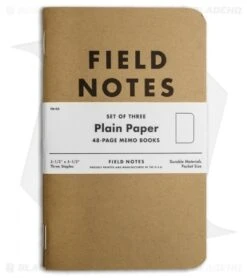 Field Notes Memo Plain 3-Pack - Original Cover - (Brown) FN-03