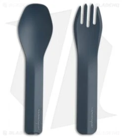 Human Gear GoBites Duo Spoon And Fork Combo Camp Utensils (Gray) HUM0410