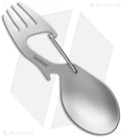 Kershaw Ration Stainless Steel Spork Multi-tool (Bead Blast) 1140 1 Kershaw Ration Stainless Steel Spork Multi-tool (Bead Blast) 1140