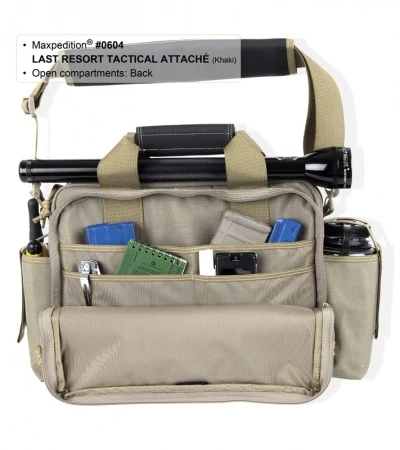 Maxpedition Last Resort Tactical Attache Khaki Bag 0604K 4 Maxpedition Last Resort Tactical Attache Khaki Bag 0604K - Image 4