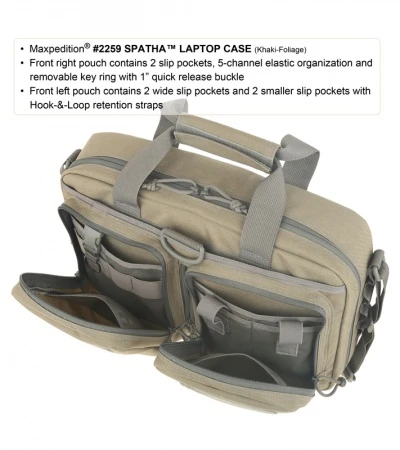 Maxpedition Spatha Laptop Case Black Bag 2259B (15") 3 Maxpedition Spatha Laptop Case Black Bag 2259B (15") - Image 3