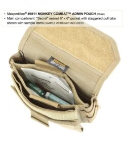 Maxpedition Monkey Combat Admin Pouch Black Bag Pouch 9811B 7 Maxpedition Monkey Combat Admin Pouch Black Bag Pouch 9811B -Knives And Tools maxpedition 9811g monkey combat admin detail2