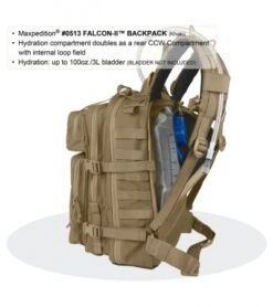 Maxpedition Falcon II Khaki Assault Backpack Hydration 0513K 14 Maxpedition Falcon II Khaki Assault Backpack Hydration 0513K -Knives And Tools maxpedition falcon ii od green khaki khaki foliage 5 2