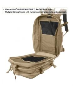 Maxpedition Falcon II Black Assault Backpack Hydration 0513B 17 Maxpedition Falcon II Black Assault Backpack Hydration 0513B -Knives And Tools maxpedition falcon ii od green khaki khaki foliage 8 1