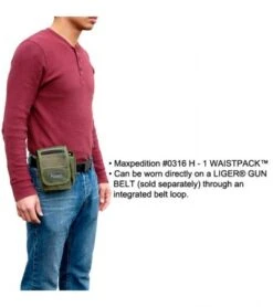 Maxpedition H-1 Waistpack Black Hybrid Sheath/Pocket Bag 0316B 5 Maxpedition H-1 Waistpack Black Hybrid Sheath/Pocket Bag 0316B -Knives And Tools maxpedition h 1 waistpack 0316k khaki detailb