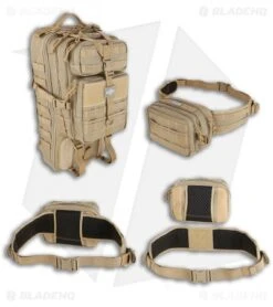 Maxpedition Gyrfalcon Backpack W/ Waistpack Bag Black PT1054K -Knives And Tools maxpedition pt1054k apart cm